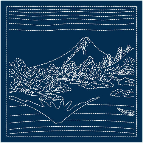 Sashiko Pre-printed Sampler (Olympus) -  # 2097 -  Hokusai 