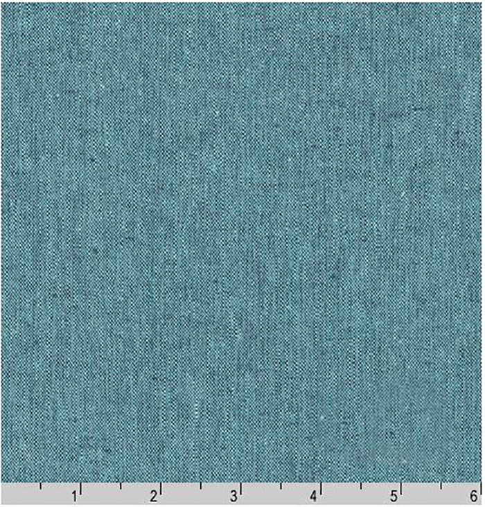 Solid - Essex Cotton-Linen Yarn-Dyed - Malibu Blue # 494