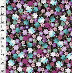 *Asian - SHIZUKA - Small Compact Flowers & Blossoms - FLEUR-CM3166 - MULTI