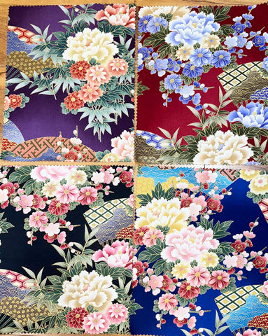 Asian - Kona Bay - Peonies, Cherry Blossoms, Mums - 10