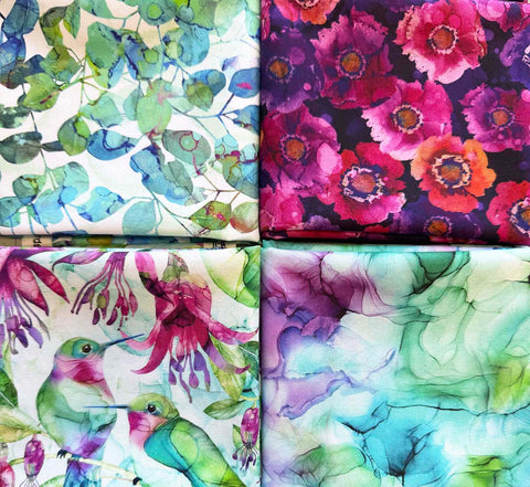 *Fabric Art - Northcott Dragonfly Concerto - 4 Fat Quarter Pack