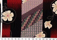 Japanese - Kobayashi Floral Stripe - Last 1 yard