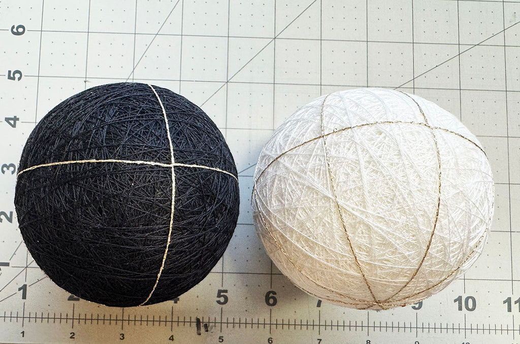 TEMARI BALL - Medium Size -  DIY - Two Foam Core Balls - Make your own Temari