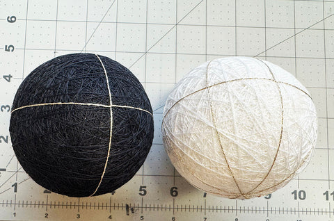 TEMARI BALL - Medium Size -  DIY - Two Foam Core Balls - Make your own Temari