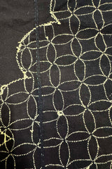 *Japanese Tablecloth - Futon Cover - Vintage with Sashiko - Indigo - X Large Size - 60"