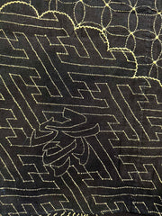 *Japanese Tablecloth - Futon Cover - Vintage with Sashiko - Indigo - X Large Size - 60"