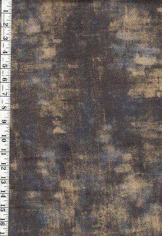 Tonal Blender - Moda Grunge Metallic - Dark Gray & Gold Metallic - Last 1 yard