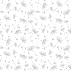 *Tonal Blender - Timeless Treasures - Tonal Floating Dandelion Puffs - C1814 - White on White