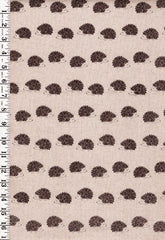 Japanese Novelty - Hishei Hedgehogs - Cotton-Linen - H-7070-1A -  - Last 1 Yard