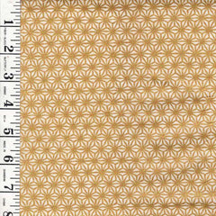 *Asian - Imperial Collection - Gold Metallic Asanoha - White - Last 1 yard