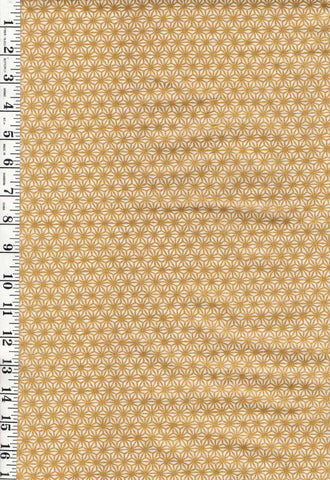 *Asian - Imperial Collection - Gold Metallic Asanoha - White - Last 1 yard