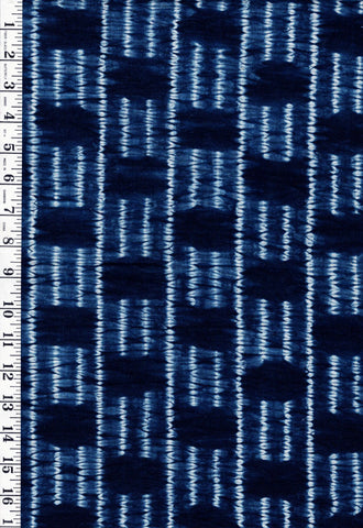 Japanese - Shibori Ripples - Indigo Dyed - Last 1/2 yard