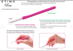 Notions - Tulip Crochet Hook - Etimo Rose - No. 6.00mm (10.0)