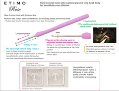 Notions - Tulip Crochet Hook - Etimo Rose - No. 6.00mm (10.0)