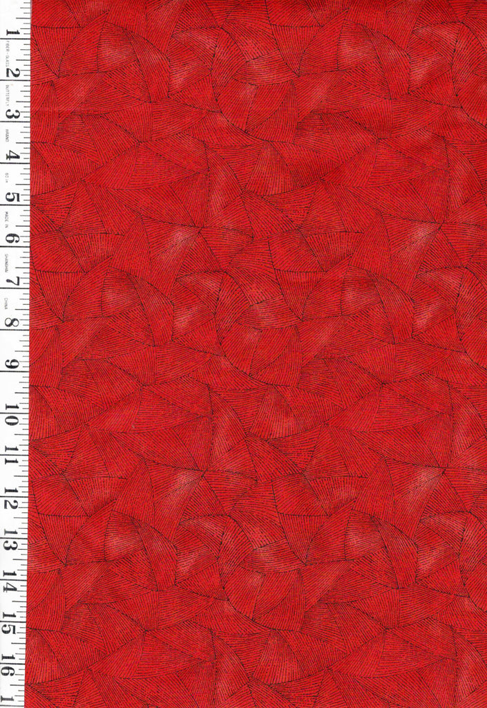 *Asian - Kona Bay - Tonal Abstract Geometric (2011) - Brick - Last 2 yard
