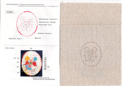 Tomomi Mimura - Animal Broach - Mosaic Darning Embroidery Kit - Usagi (Rabbit) and Kuma (Bear)