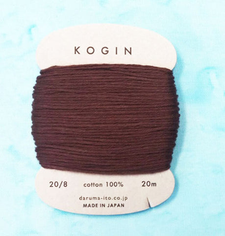 Sashiko Thread - Daruma - Thick Weight for Kogin & Sashiko - 20m - # 03 Brown