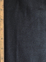Japanese - Sevenberry Kasuri Collection - Dotted Wave (Seigaiha) - SB-88222D10-11 (Very Dark) - ON SALE - $5.00 By the Yard
