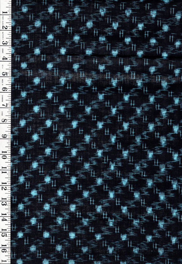 Japanese Kasuri - 14809 - Hatches, Buttons & Swirls - By the Half Yard