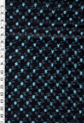 Japanese Kasuri - 14809 - Hatches, Buttons & Swirls - By the Half Yard