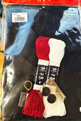 SALE - Sashiko Butterfly Apron Kit # 45 - Thread, Needle & Thimble included - Last One - SAVE 40% (Copy)