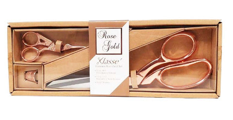 SALE - Scissors - KLASSE Rose Gold Premium Sewing Gift Set - SAVE 20% - LAST ONE