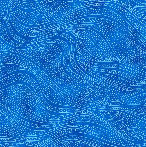 *Asian - Kona Bay Wave Movement - Topaz - Last 1/2 yard