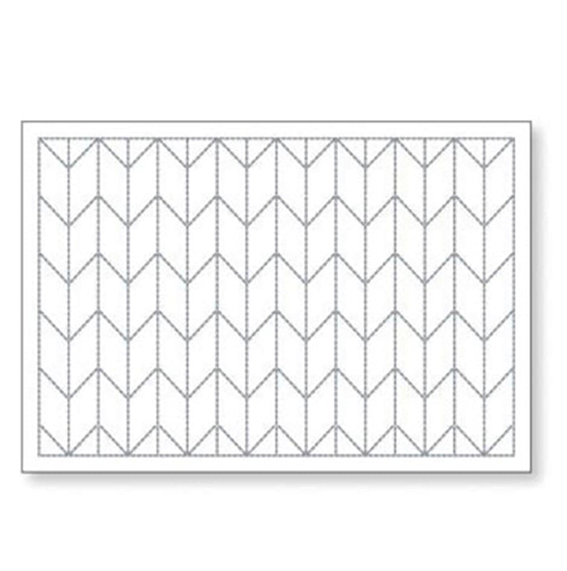 Sashiko Placemat Sampler - L-1002 - Yabane (Arrows) - White