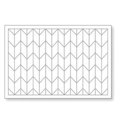 Sashiko Placemat Sampler - L-1002 - Yabane (Arrows) - White