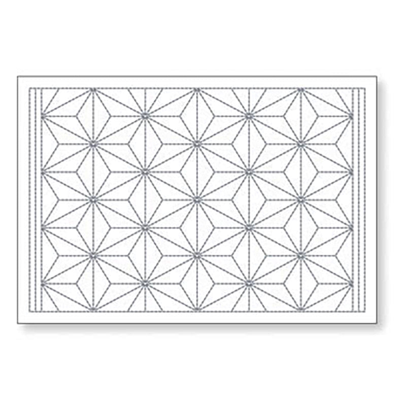 Sashiko Placemat Sampler - L-1003 - Asanoha - White