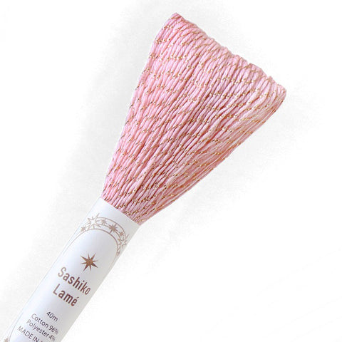 Sashiko Thread - Olympus 40m - LAME - # SL-13 - Pink