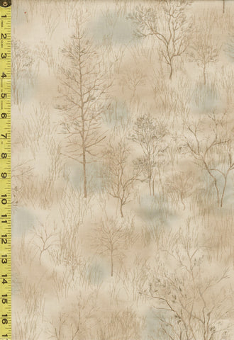 *Japanese - Yoko Saito Centenary Collection - Forest Trees - CE-10522S-B - Taupe