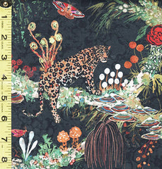 *Jungle - Wild Wanderer Leopard Jungle - 53733D-1 - Charcoal