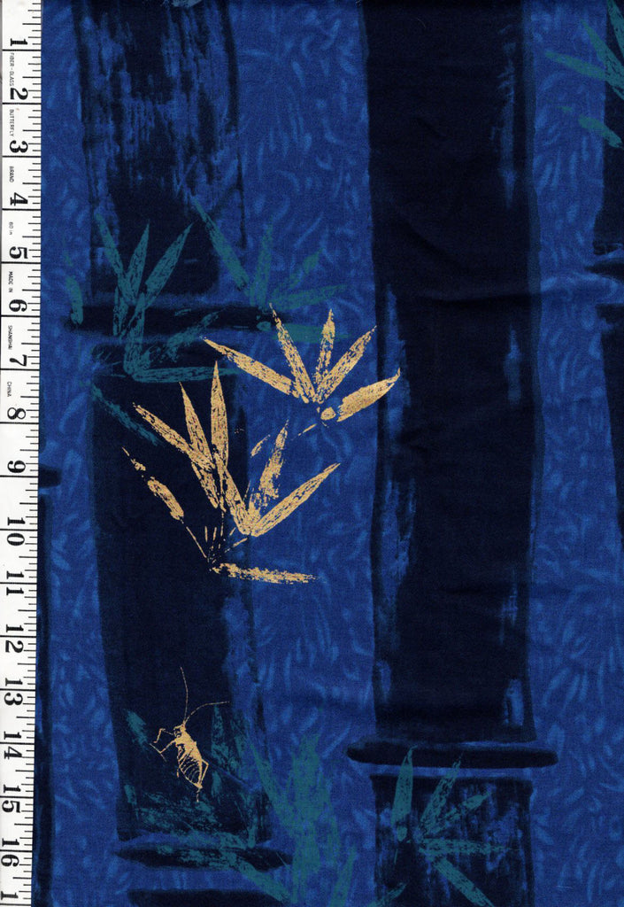 *Asian - Lonni Rossi - Asian Harmony - Blue Bamboo # 3074 - Last 2 1/3 yards