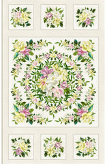*Tropical - Maywood Studios - Lanai Floral Panel - MASD10220-E - Cream