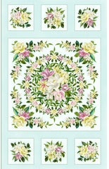 *Tropical - Maywood Studios - Lanai Floral Panel - MASD10220-Q - Aqua