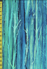 *Fabric Art - Northcott MORNING LIGHT - Tree Texture - DP25286-64 - Turquoise & Blue