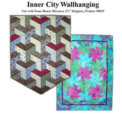 Quilt Pattern & Template - Marti Michell - Inner City Wall Hanging (Japanese Bishamon design) - ON SALE - SAVE 50%