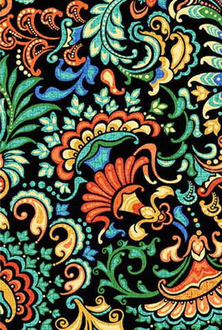 *Tropical - ATLANTIS Marina Stylized Floral - 13390 - Orange - Multi-Colors - Last 23