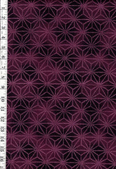 *Asian - Maywood Studios - Faux Shibori Asanoha - Plum - Last 1 yard