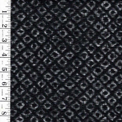 *Japanese - Masako Diamonds - Black & Gray - Last 2/3 yards (24")