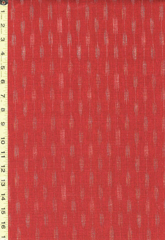 Japanese - Morikiku Arrow Ikat - M17000-B23 - Dobby Weave - Dark Red - Last 2 1/4 Yards