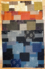 Asian - Notions in Paradise - Japanese Motif Patchwork - 5 Color Dobby Weave Sampler - ONE ONLY