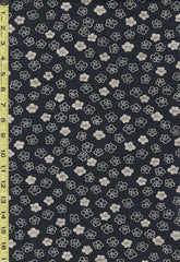 *Japanese - Sevenberry Nara Homespun - Floating Plum Blossoms - SB-88223D30-1 - Dark Navy - Indigo