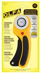 Rotary Cutter - OLFA RTY-2/DX - 45mm Ergonomic Cutter - YELLOW