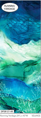 *Fabric Art - Northcott Deep Blue - Under the Sea OMBRE - DP28121-48 - Blue Multi - By the Half Yard