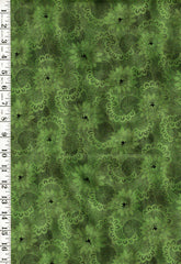 *Asian - Origins Tonal Peonies - Green - Last 1 2/3 yard