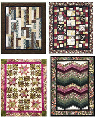 Quilt Pattern SPECIAL - 4 Pressed For Time Quiltworks - Fat Quarter Friendly Patterns - Just $12.95