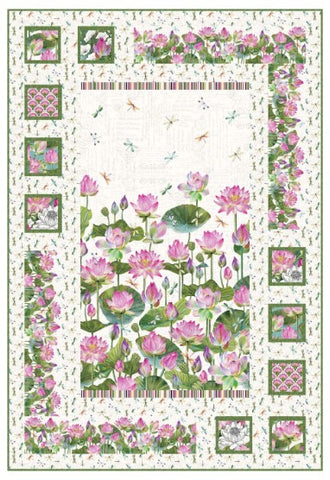 Quilt Pattern - Sweet Tea Girls - Oriental Harmony with WATER LILIES