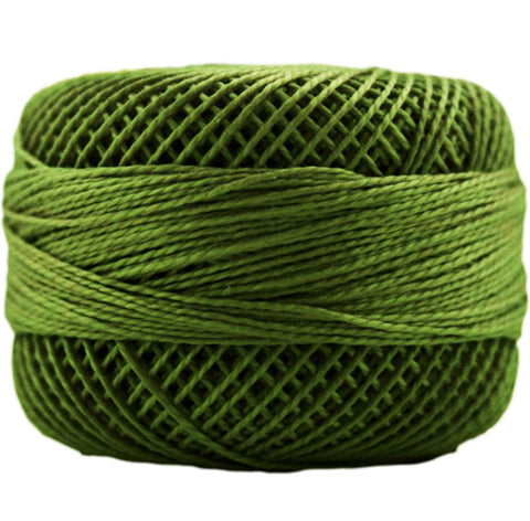 Presencia Perle Cotton - Size 8 - 4561 LIGHT AVOCADO GREEN